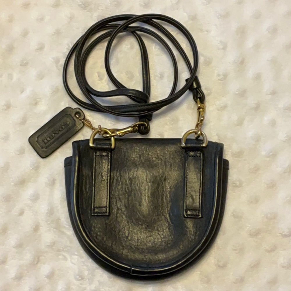 Coach Black Leather Crossbody Belt Bag - Picture 2 of 10